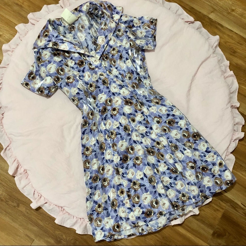 Vintage 90’s floral collared mini dress